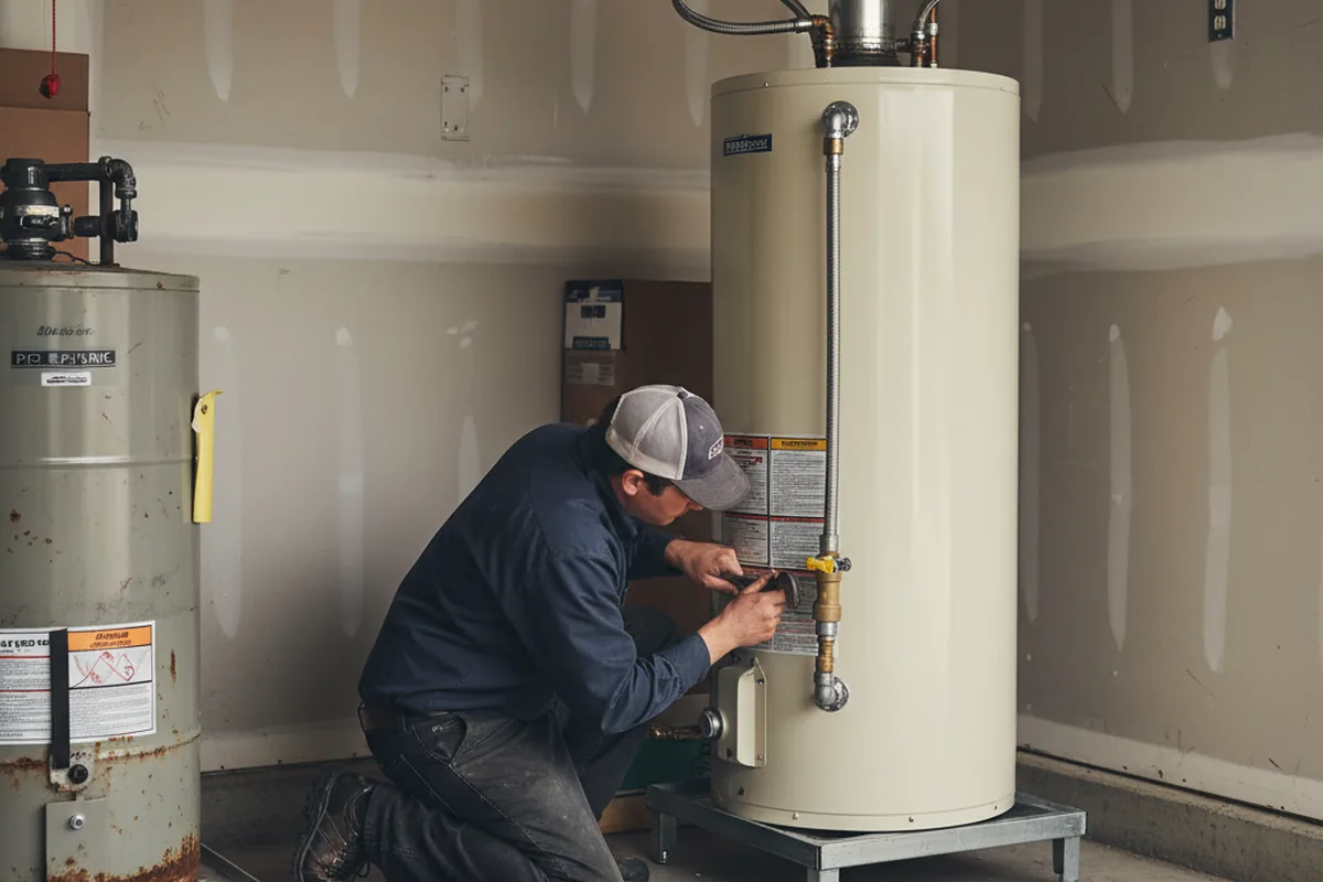 Water heater and shutoff valve replacement in Walla Walla